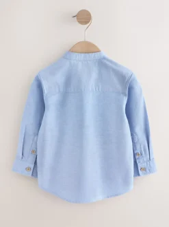 Next Bleu - Chemise Oxford à Manches longues et Col mao (3mois-7ans) Best