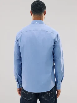 Next - Chemise Oxford stretch à manches longues Bleu Online
