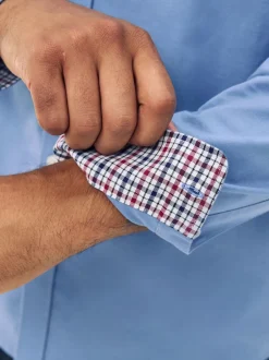 Next - Chemise Oxford stretch à manches longues Bleu Online