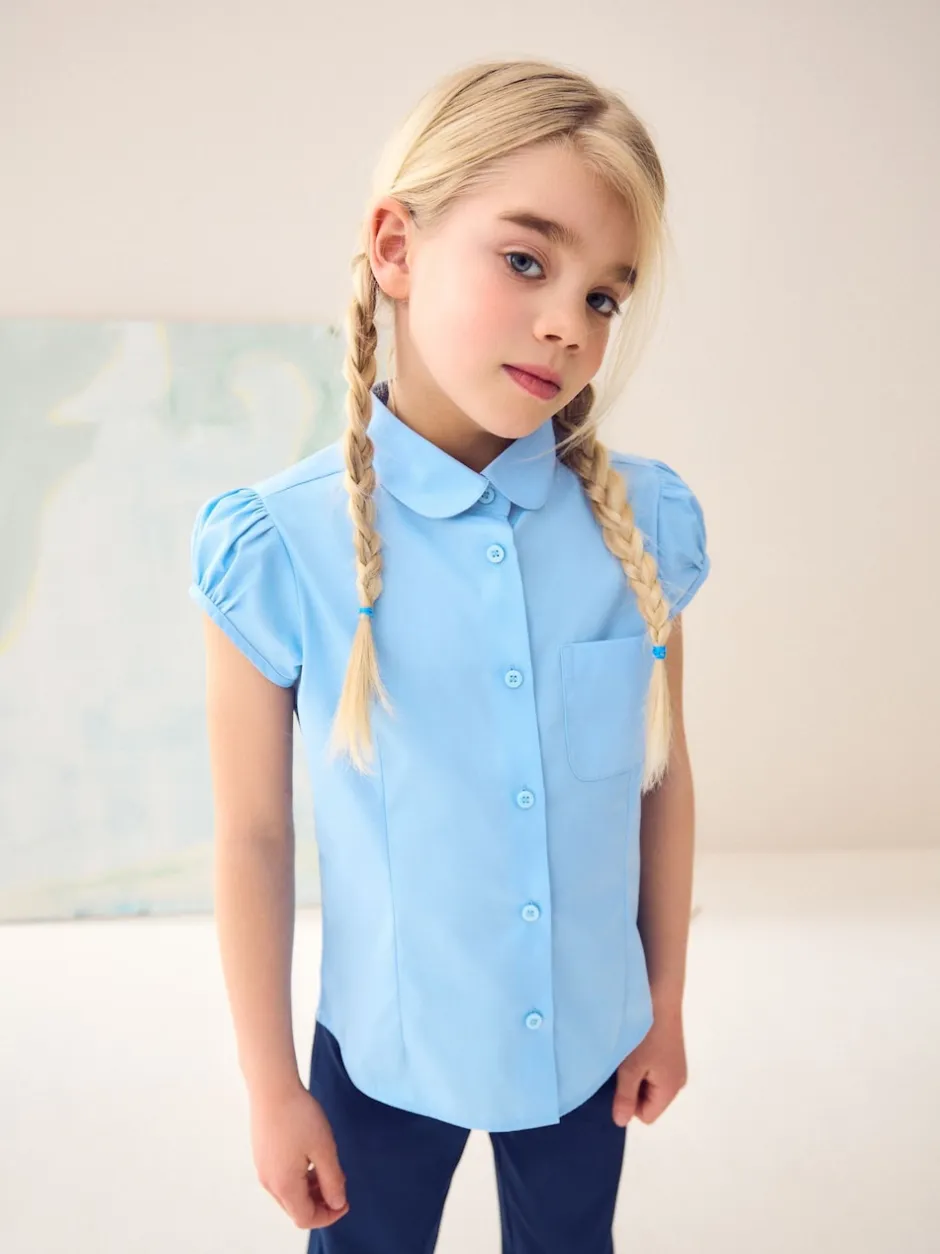 Next Bleu - Chemisier scolaire à manches bouffantes (3-16ans) Outlet