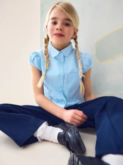 Next Bleu - Chemisier scolaire à manches bouffantes (3-16ans) Outlet