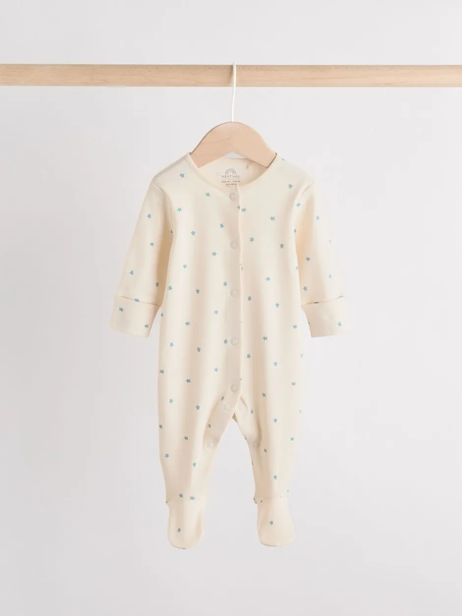 Next Bleu - Combinaison de nuit bébé, Body, Bonnet et Bavoirs bébé Ensemble 4 Pièces (0-12mois) Sale