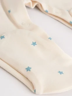 Next Bleu - Combinaison de nuit bébé, Body, Bonnet et Bavoirs bébé Ensemble 4 Pièces (0-12mois) Sale