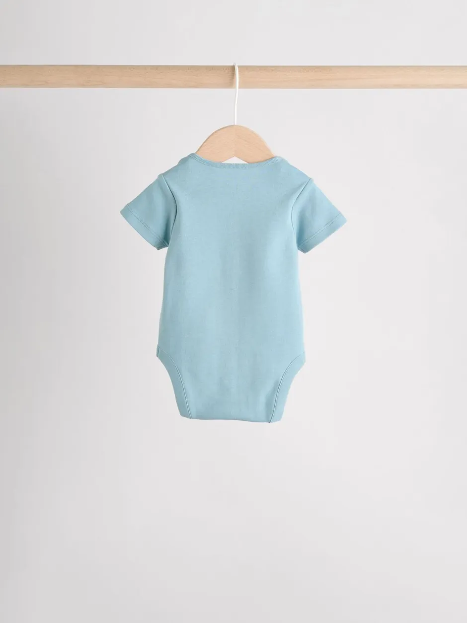 Next Bleu - Combinaison de nuit bébé, Body, Bonnet et Bavoirs bébé Ensemble 4 Pièces (0-12mois) Sale