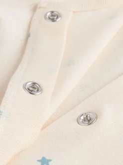 Next Bleu - Combinaison de nuit bébé, Body, Bonnet et Bavoirs bébé Ensemble 4 Pièces (0-12mois) Sale