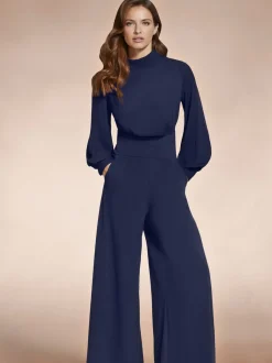 Hot Squash Bleu - Combinaison Jambe large à manches bouffantes Best