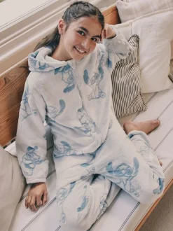 Next Bleu - Combinaison Lilo & Stitch en polaire Tout-en-un (3-16ans) Clearance