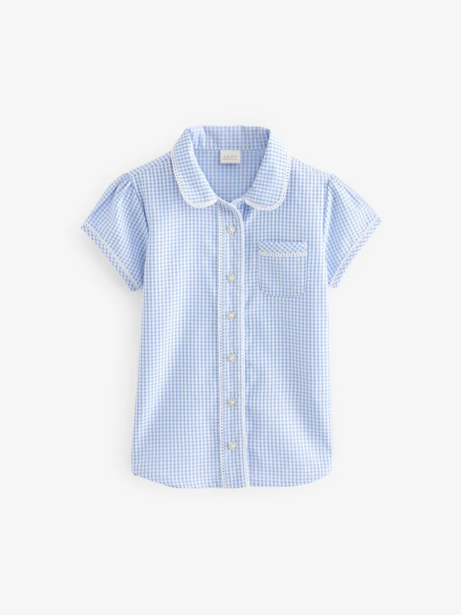 Next Bleu - Cotton Rich School Vichy Chemisiers (3-14yrs) Online