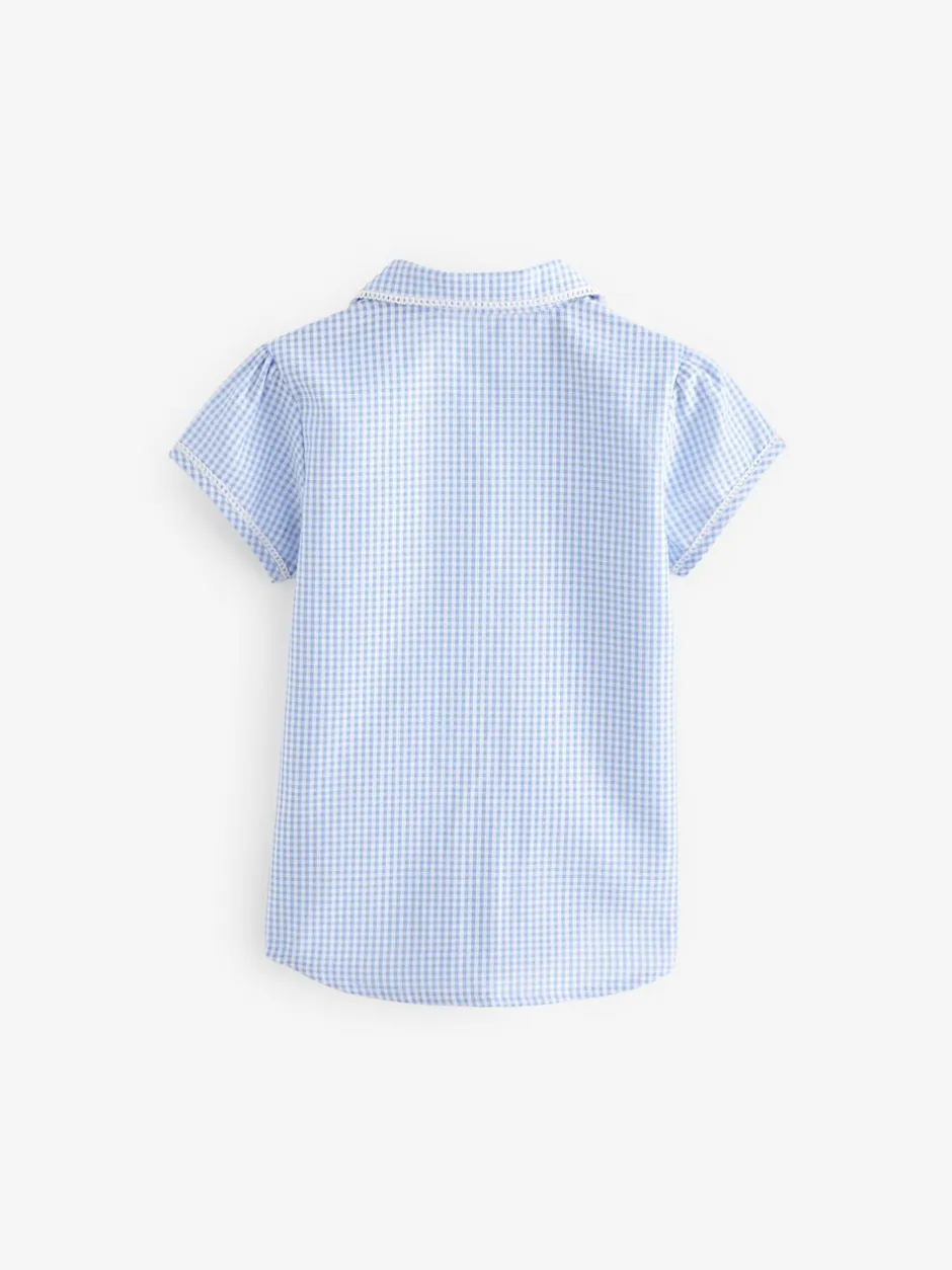 Next Bleu - Cotton Rich School Vichy Chemisiers (3-14yrs) Online