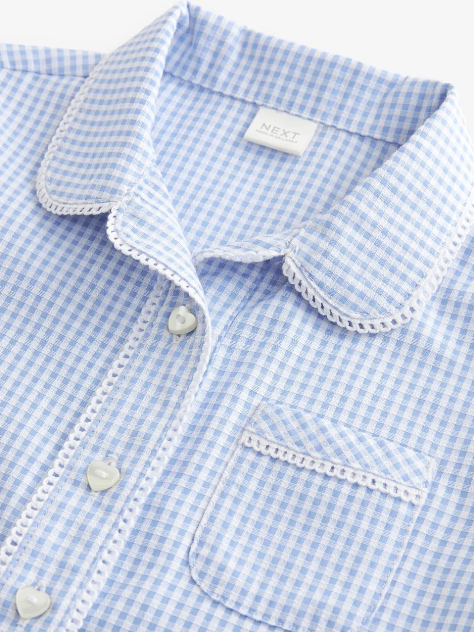 Next Bleu - Cotton Rich School Vichy Chemisiers (3-14yrs) Online