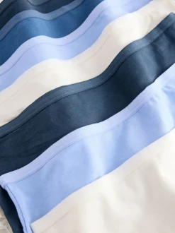 Next Bleu - Culotte en coton et dentelle 7 Pack Jambe haute taille haute