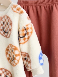 Next Bleu à damiers - Ensemble Bébé haut en polaire et Survêtement (0mois-2ans) Hot