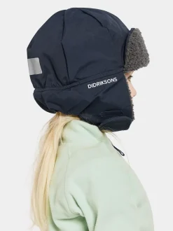 Didriksons Bleu - Chapeaux étanches Biggles pour enfants Hot