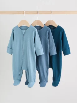 Next Bleu - Dors-bien bébé à fermeture éclair bidirectionnelle (0-2ans) Hot