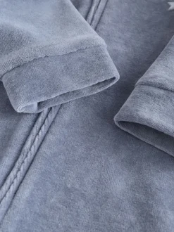 Next Bleu - Dors-bien bébé en velours à fermeture éclair bidirectionnelle, lot de 2 (0mois-2ans)