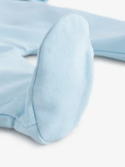 Moschino Bleu - Dors-bien bébé à logo, bonnet et bavoir avec coffret cadeau Sale