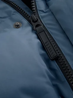 Next Bleu - Doudoune imperméable à Gamme longue doublée de polaire (3-17ans) Clearance