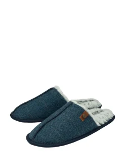 Dunlop Bleu - Chaussons mules homme à bout fermé New