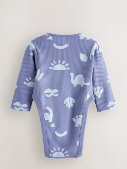 Next Bleu - Dysplasie Hip Bébé Manches longues Body 3 Lot Best