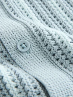 Next Bleu - Ensemble Chemises et shorts Manches courtes en tricot crocheté (3mths-10yrs) Online