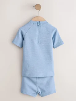 Next Bleu - Ensemble de bain texturé (3mois-7ans)