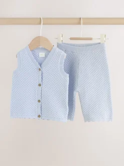 Next Bleu - Ensemble haut et Leggings en maille BÉBÉ 2 Pieces (0mois-2ans)