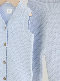 Next Bleu - Ensemble haut et Leggings en maille BÉBÉ 2 Pieces (0mois-2ans)
