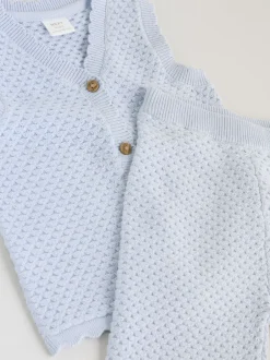 Next Bleu - Ensemble haut et Leggings en maille BÉBÉ 2 Pieces (0mois-2ans)