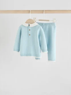 Next Bleu - Ensemble pull et legging en maille bébé (0mois-3ans) Online