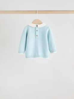 Next Bleu - Ensemble pull et legging en maille bébé (0mois-3ans) Online