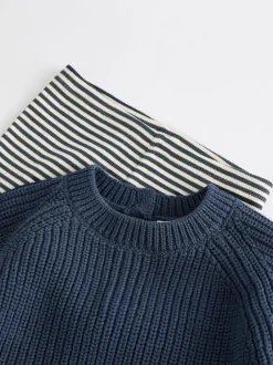 Next Bleu - Ensemble pull et legging en maille bébé (0 mois-2 ans) Discount
