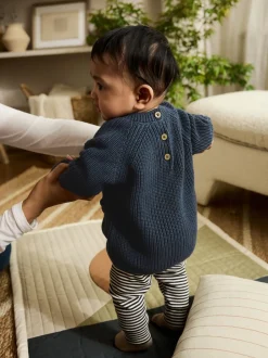 Next Bleu - Ensemble pull et legging en maille bébé (0 mois-2 ans) Discount