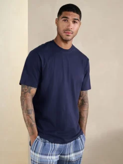 Next Bleu - Ensemble pyjama à carreaux à manches courtes Sale