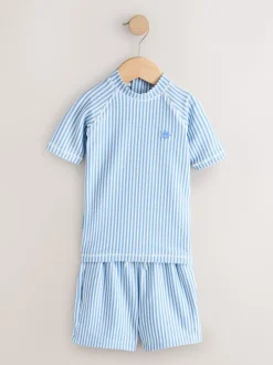 Next Bleu - Ensemble rash texturé et Shorts de bain (3mois-7ans) Best