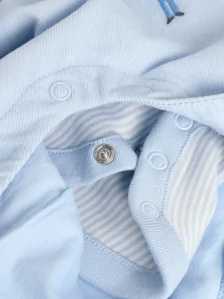 Next Bleu - Ensemble salopette et body bébé en velours côtelé 100% coton Discount