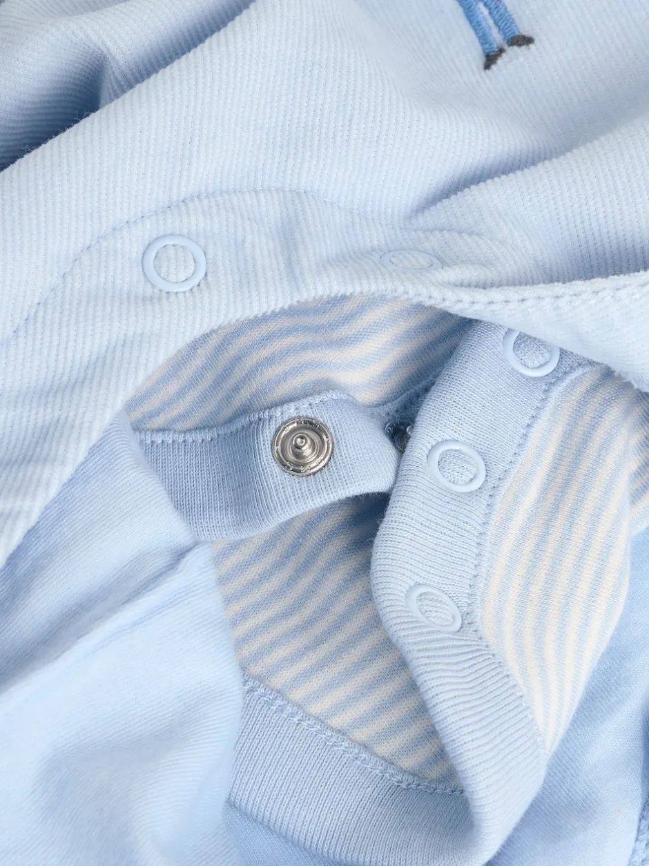 Next Bleu - Ensemble salopette et body bébé en velours côtelé 100% coton Discount