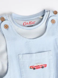 Next Bleu - Ensemble salopette et body bébé en velours côtelé 100% coton Discount