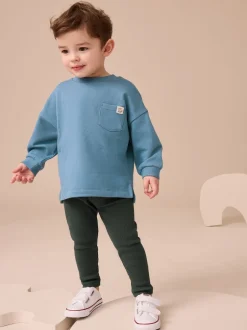 Next Bleu - Ensemble Top et Leggings à manches longues (3mths-7yrs) Clearance