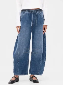 Gap Bleu - Jeansfer à cheval ultra-doux taille moyenne New