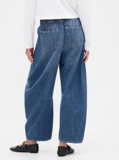 Gap Bleu - Jeansfer à cheval ultra-doux taille moyenne New