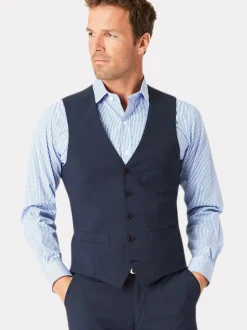 Brook Taverner Bleu - Gilet lavable à carreaux