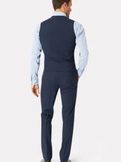 Brook Taverner Bleu - Gilet lavable à carreaux