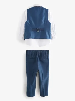 Next Bleu - Gilet, chemise, pantalon & Nœud papillon (3mths-9yrs) Clearance