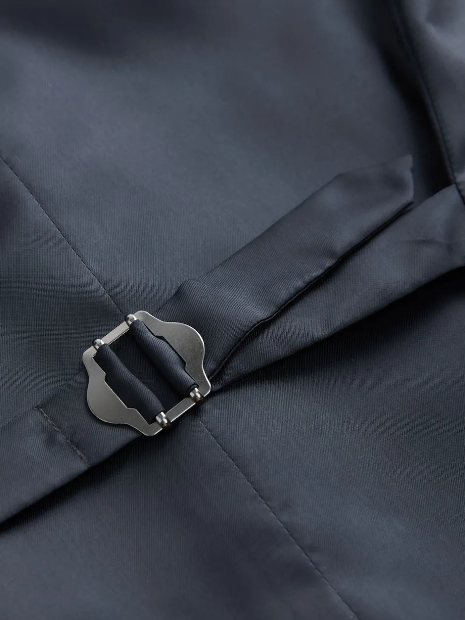 Next Bleu - Gilet de costume en laine mérinos mélangée Sale