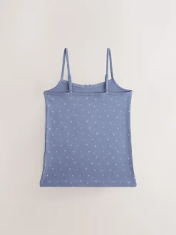 Next Bleu - Gilets cami imprimés à bretelles Lot de 3 (1.5-16ans) Clearance