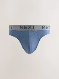 Next Bleu / Gris chiné - Lot de 10 - Slips riches en coton Hot