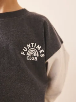 Next Bleu / Gris Slogan - Lot de 3 pyjamas décontractés (9mois à10ans) Outlet