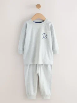 Next Bleu / Gris Slogan - Lot de 3 pyjamas décontractés (9mois à10ans) Outlet