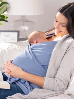 Seraphine Bleu - Haut Skin to Skin bébé sans manches Discount