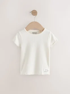 Next Bleu - Hauts côtelés à manches courtes Lot 5 (3mois7ans) Outlet